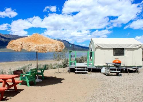 Bridgeport Other | Beautiful Tented Cabin with Stunning Reservoir Views for a Unique Glamping Getaway in Bridgeport, California