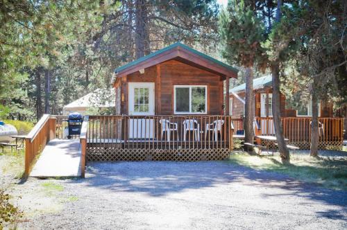 Three Rivers Resort | Bend-Sunriver Camping Resort Studio Cabin 8
