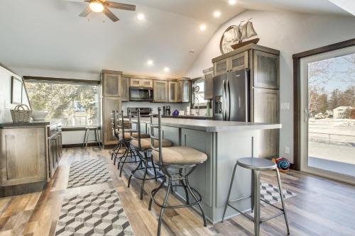 Oconto House | Boat Dock: Riverfront Oconto Home!