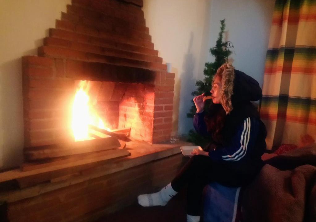 San Jose del Pacifico Ski Chalet | Cabaña con Bañera y Chimeneas en Puesta de Sol