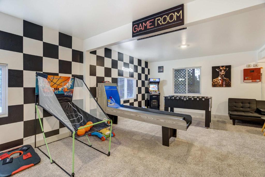 West Colorado Springs Apartment | Champion Hall Arcade Games Fire Pit & BBQ Nights