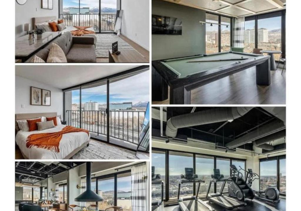 Downtown Salt Lake City Apartment | DT Studio - Gym - Pool Table - 11th Floor - Parking