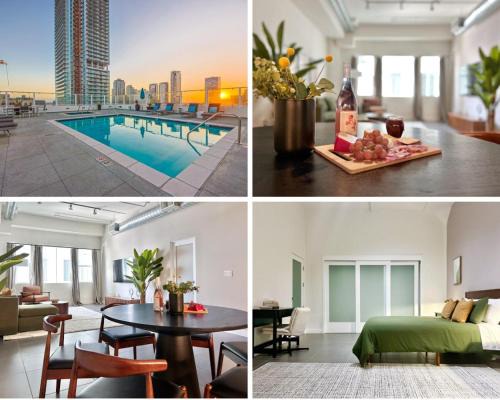 Historic Core Apartment | DTLA 2BR Loft with Hot Tub & Rooftop Pool!