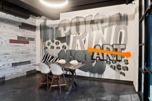River North Art District House | Graffiti & Skyline | RiNo Art Lofts