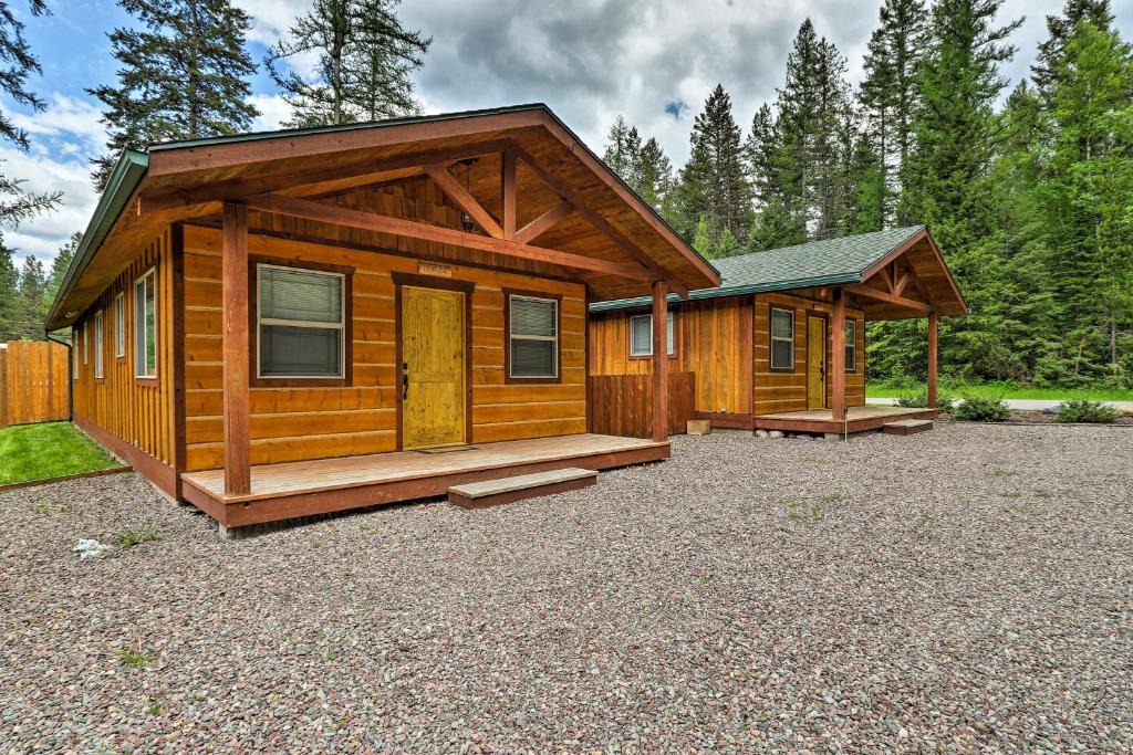 Whitefish House | Hungry Horse Cabin: Deck, Fire Pit, Near Glacier!