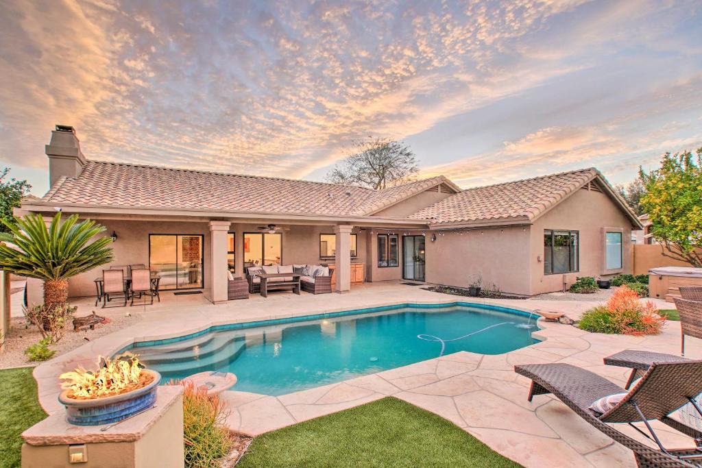 Chandler House | Luxurious Chandler Oasis with Heated Pool and Hot Tub!