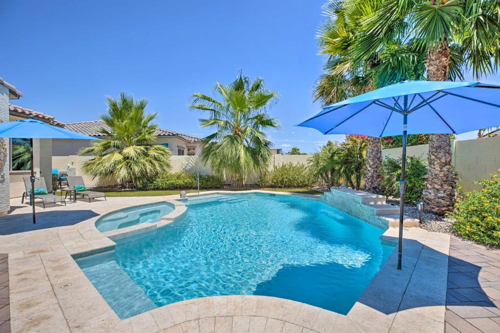 Palm Valley House | Modern Azure Home w/Beautiful Patio, Pool & Spa!