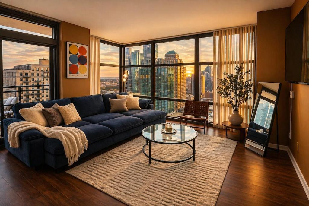 The Loop Apartment | Modern Chicago 2BR Skyline - 5 Min to Grant Park