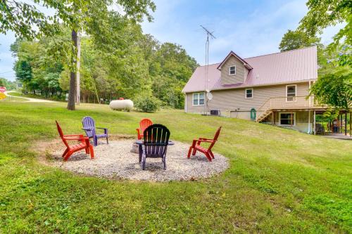 Eckerty House | Modern Eckerty Home w/Deck on Patoka Lake!