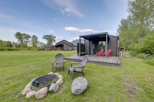 Columbia Falls House | On the Flathead River! Rustic Saloon-Themed Cabin