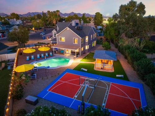 Liberty Square House | Outdoor Oasis Pool Sport Court Arcade Put Put