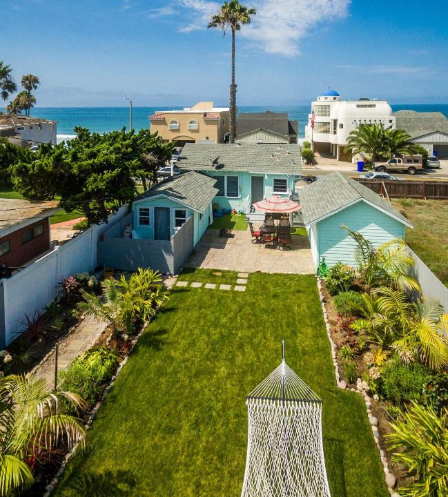 South Oceanside House | Pacific Bungalow in Oceanside with Backyard & Tiny House