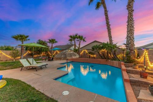 Sun Groves House | Pet-Friendly 4BR Oasis - Heated Pool Firepit & BBQ