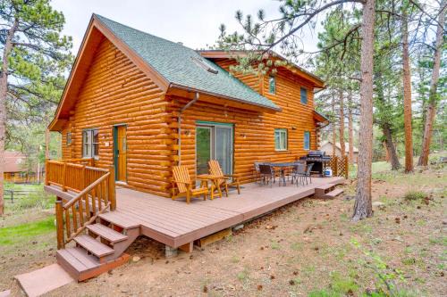 Carriage Hills House | Picturesque Log Cabin in Estes Park: 9 Mi. to RMNP