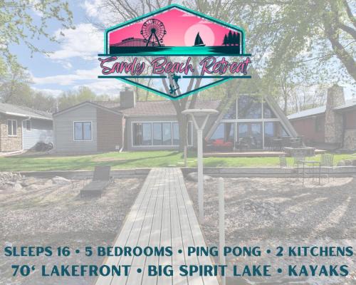 Spirit Lake Villa | Sandy Beach Retreat on Big Spirit Lake