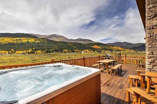 Alma House | Secluded Alma Log Cabin - Hot Tub - Mountain View