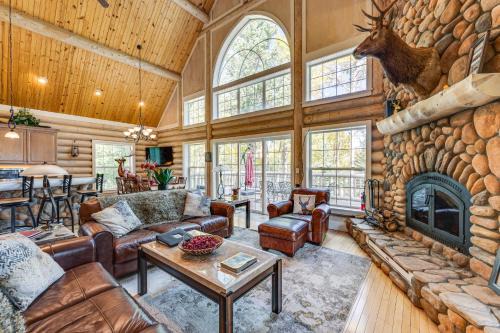 Red Feather Lakes House | Secluded Log Cabin w/Game Room & Forest Views