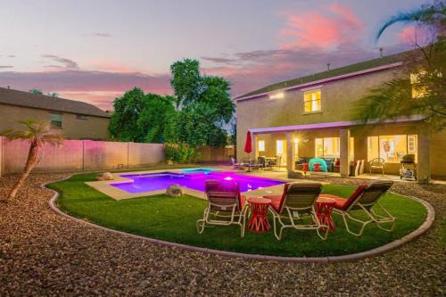 Sheely Farms House | Spacious 6BR Oasis with Pool Hot Tub and Game Room