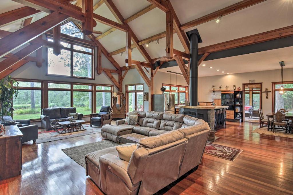 Eagle River House | Spacious Riverfront Escape w/Private Hot Tub