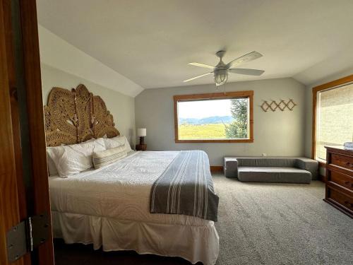 Tetonia House | Spacious Unit in a Farmhouse Retreat with Scenic Picture Windows near Skiing & Fishing in Tetonia, Idaho