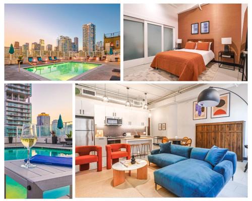 Historic Core Apartment | Stunning 1 BDR 1 BTH Modern Loft with Pool, Jacuzzi in DTLA!
