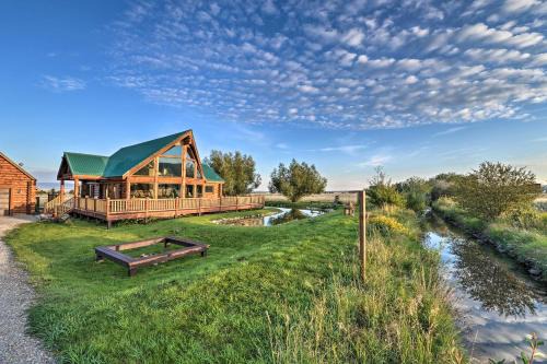 Driggs House | Stunning Driggs Retreat w/Private Hot Tub & Pond!