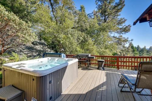 Idyllwild House | Stunning Idyllwild Home w/Private Hot Tub & Decks