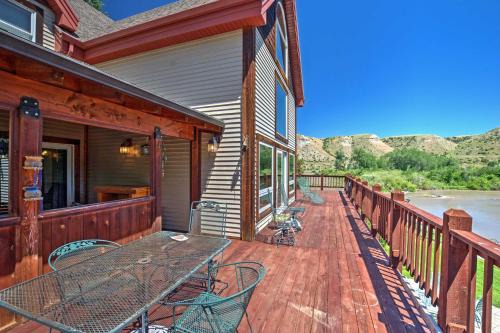 Edgar House | Stunning Silesia Home: Furnished Deck + River View
