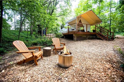 Saylorville Other | Stunning Tented Cabin with Fire Pit in Des Moines, Iowa