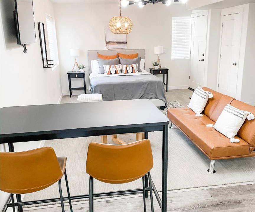 American Fork House | Sunshine Travelers Minimalist Getaway Suite in American Fork