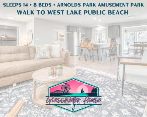 Arnolds Park House | The Glass Water House in Arnold Park off West Lake