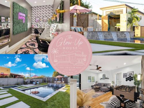 Encanto House | The Glow-Up House - Pool Spa Glam Room
