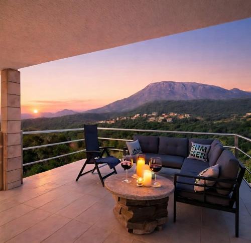Utjeha Villa | Villa Sea La Vie with Private Pool and Sauna Sea View 5 Bedrooms