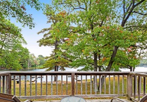 Dog-friendly, lakefront studio w/ shared dock, sports courts & game room
