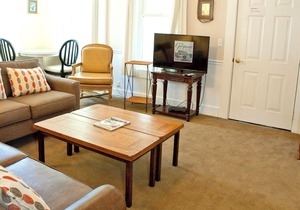 Second-Floor Suite w/ Covered Porches & Full Kitchen - Steps from Dining & Shops