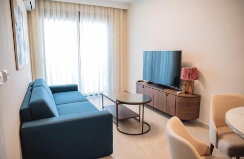 Dobra Voda Apartment | 1bd Luxury Waterfront Apartment with Shared Rooftop Pool