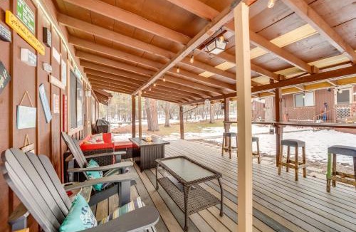 Happy Jack House | 2 Fire Pits & Covered Deck: Cabin in Happy Jack!