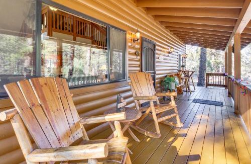 Show Low House | 2 Mi to Fool Hollow Lake: Wooded Cabin w/Fire Pit