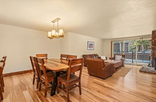 Aspen House | 700 Monarch 205, Deluxe Condo with Private Deck & Mountain Views Located 1 Block to Ski Lift