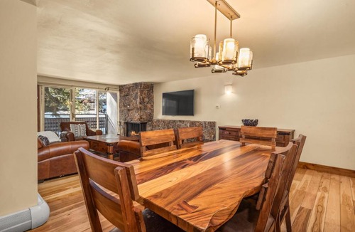 Aspen House | 700 Monarch 205, Deluxe Condo with Private Deck & Mountain Views Located 1 Block to Ski Lift
