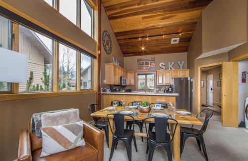 Big Horn House | Adorable Ski-In/Out Big Horn! Walk to Big Sky Resort! Cozy Fireplace!