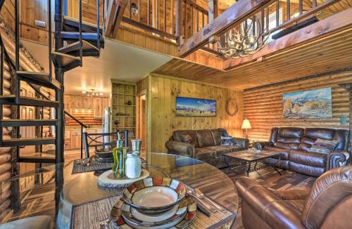 Alpine House | Alpine Adventures: Cozy Log Cabin w/Deck & Views!