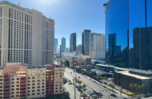 Las Vegas Apartment | Balcony Studio Signature MGM Great View No Resort Fees Free Valet Lazy River