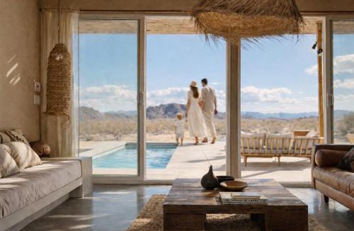 Inland Empire Villa | Bamboo House - Heated pool - Jacuzzi - Desert view