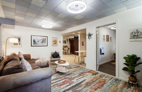 Sharp Park Apartment | Beach Block 2-Bed with Coastal Palm Trees and Yard