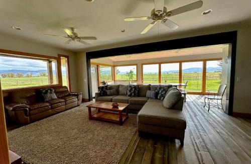 Tetonia House | Beautiful Unit in a Scenic Farmhouse Retreat with Panoramic Views near Skiing & Trails in Tetonia, Idaho