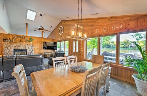 Newville House | Boat Dock & Backyard: 'Rock River Retreat'