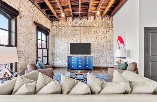 Downtown St. Louis Apartment | Brick & Bed, Riverfront Lofts, PC 206
