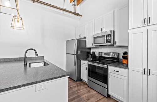Downtown St. Louis Apartment | Brick & Bed Riverfront Lofts, PC 101