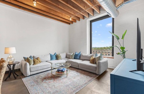 Downtown St. Louis Apartment | Brick & Bed, Riverfront Lofts, P 4J